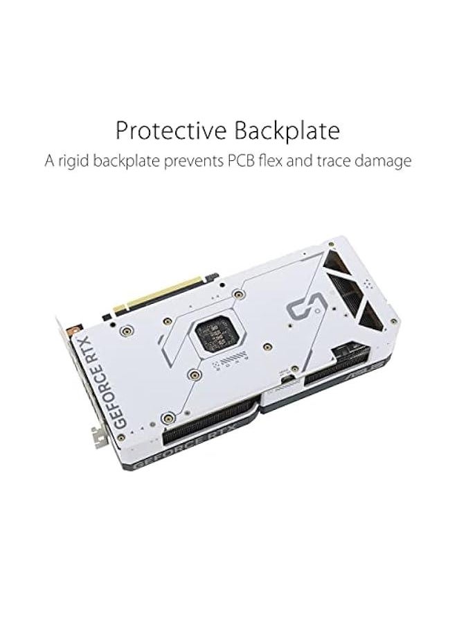 Arabest - Dual GeForce RTX™ 4070 White OC Edition 12GB GDDR6X Graphics Card (PCIe 4.0, DLSS 3, HDMI 2.1, DisplayPort 1.4a, Axial-tech Fan Design, 0dB Technology) - Image 1