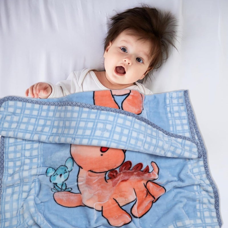 ELSTONE HOME with Device ELSTONE Home New Baby Blanket for 0 to 12 Months Baby All Season Ultra Soft Fabric with Satin 2 Layer New Born Baby Blanket Special for Gift Purpose  - Image 2