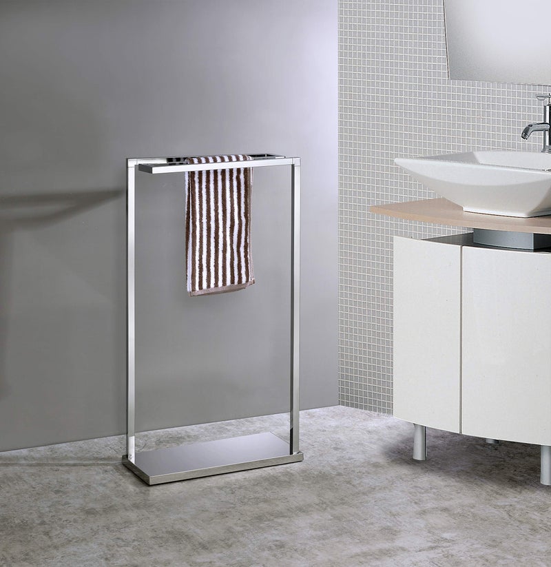 Kings Brand Furniture Kings Brand Furniture  3 Tier Chrome Metal Freestanding Towel Rack Stand for Bathroom Bedroom Laundry Room 