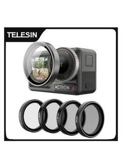 TELESIN CPL ND8 ND16 ND32 Lens Filter Set Aluminium Alloy Frame for DJI OSMO Action 3 4 ND CPL Lens Action Camera Accessories  - Image 1