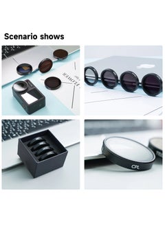 TELESIN CPL ND8 ND16 ND32 Lens Filter Set Aluminium Alloy Frame for DJI OSMO Action 3 4 ND CPL Lens Action Camera Accessories  - Image 4