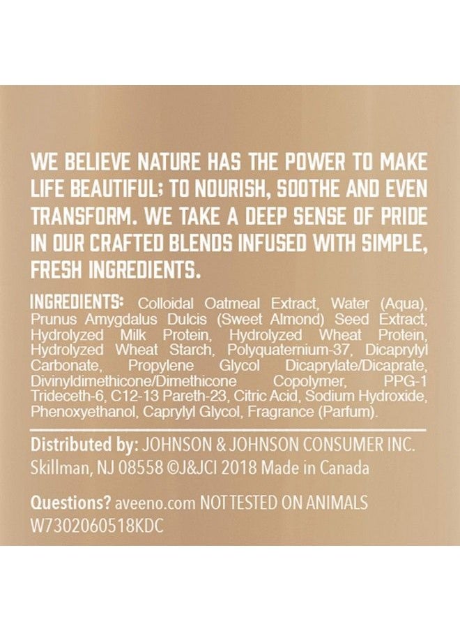 Aveeno بلسم الشعر من Farmfresh Oat Milk Leavein، مرطب خفيف الوزن للشعر الجاف والتالف، آمن للشعر المصبوغ، خالي من الكبريتات والبارابين والأصباغ  - Image 4
