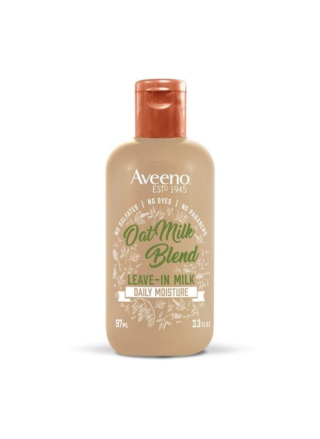 Aveeno بلسم الشعر من Farmfresh Oat Milk Leavein، مرطب خفيف الوزن للشعر الجاف والتالف، آمن للشعر المصبوغ، خالي من الكبريتات والبارابين والأصباغ  - Image 1