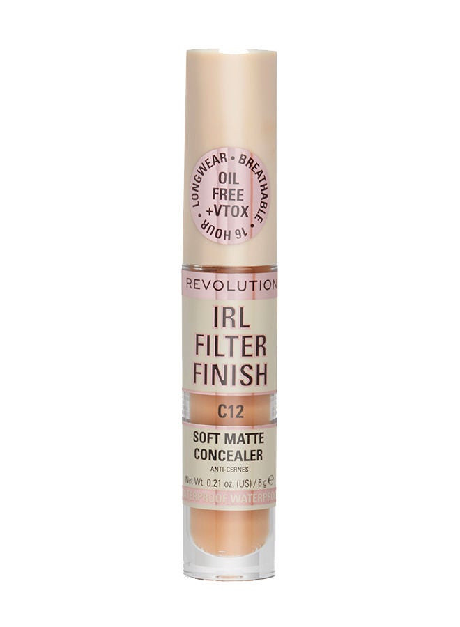 REVOLUTION Makeup Revolution IRL Filter Finish Concealer C12 - Image 2