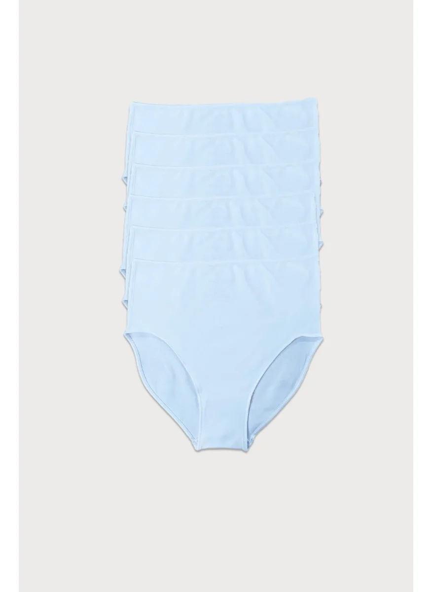 مالابادي Women White 6 Pack Modal Narrow Fit Extra High Waist Slip Panties 1955