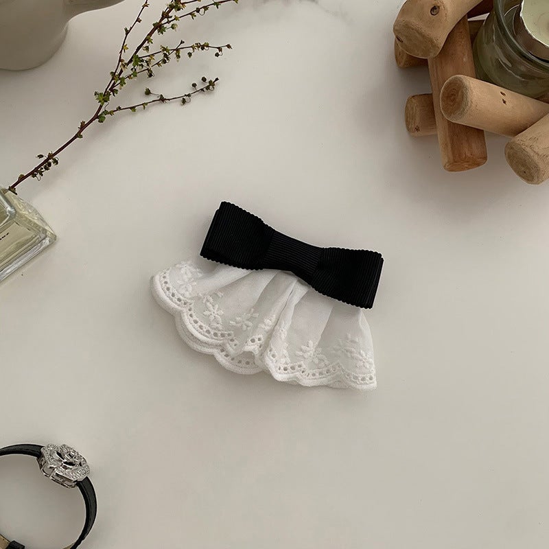 Generic Sophisticated White Dress Hair Clip skirt hairpin