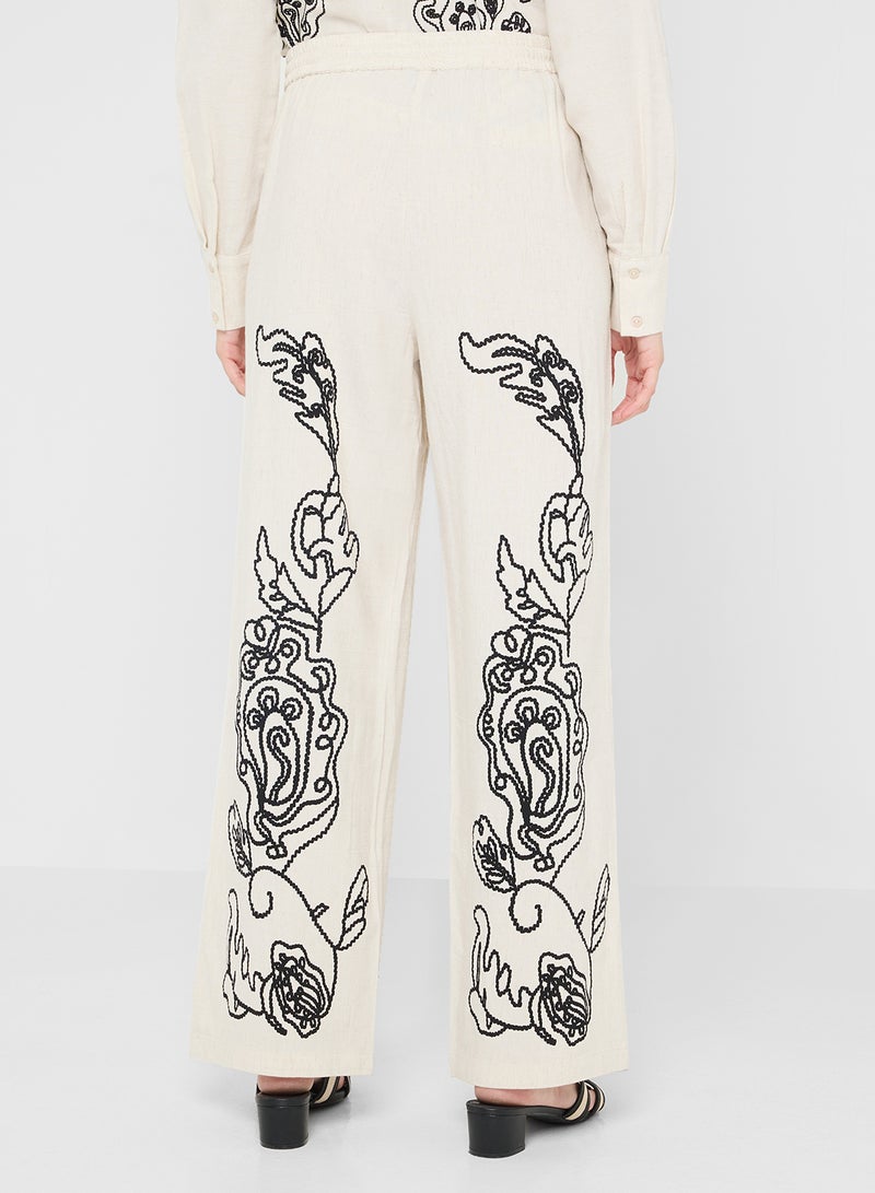 VERO MODA CALLIOPE High Waist TIE PANT - Image 3