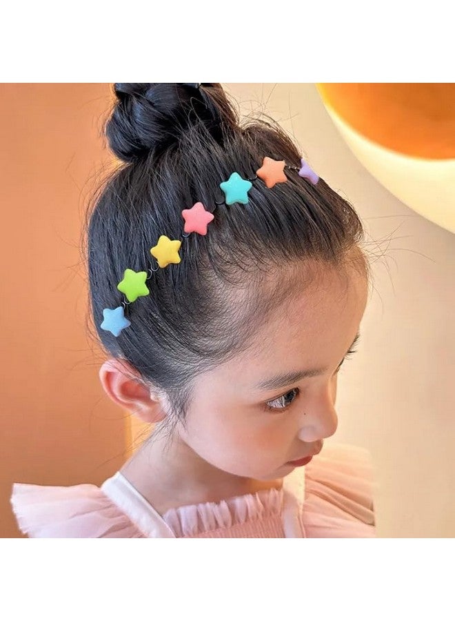 DORMITORRY Cute Cartoon Children's Hair Accessories hair comb, Flexible Circle Comb, Non Slip Tooth Hairband, Hair Band, Zig Zag Flexible Plastic Circle Cartton Comb, Zigzag comb, 5 pcs - Multi Design. - Image 4