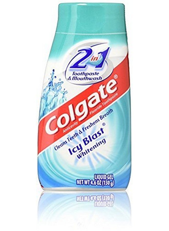 Colgate معجون أسنان وغسول فم 2 في 1 من أولغيت تبييض 4.6 أنابيب انفجار جليدي 27.6 أونصة عبوة من 6 - Image 3