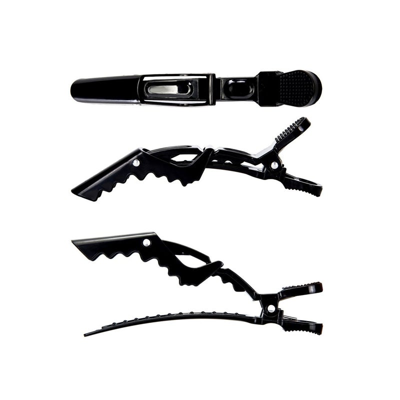 BEINY 6Pcs Plastic Non Slip Hair Clips - Professional Hairdressing Styling Sectioning Clips - Salon Alligator Clips for Thick Hair - Haircut Accessories Hairgrips for Women Girls (Black) - Image 5