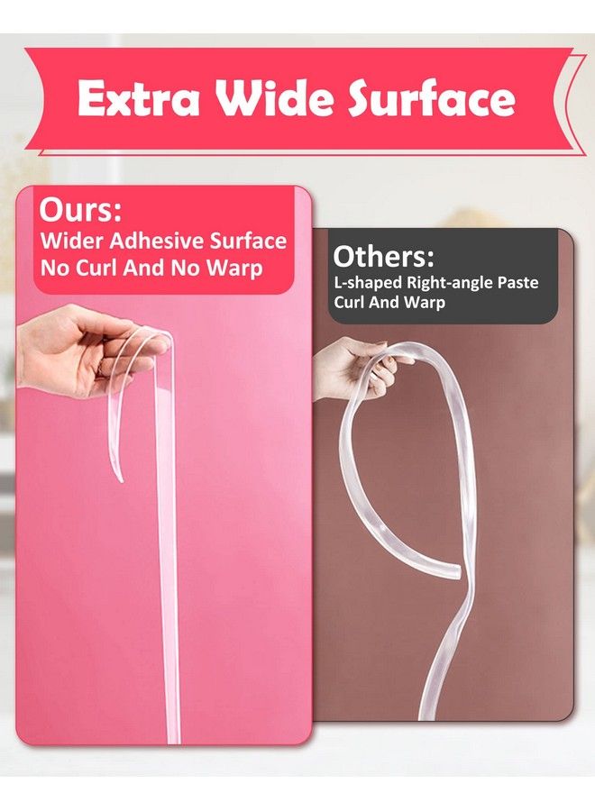 Loiion Baby Proofing Clear Edge Protector Strip Soft Corner Protectors For Kids Baby Child Safety Corner Guards For Furniture Against Sharp Corners For Tables Drawers Sink Wall 1.2In X 16.4Ft - Image 4
