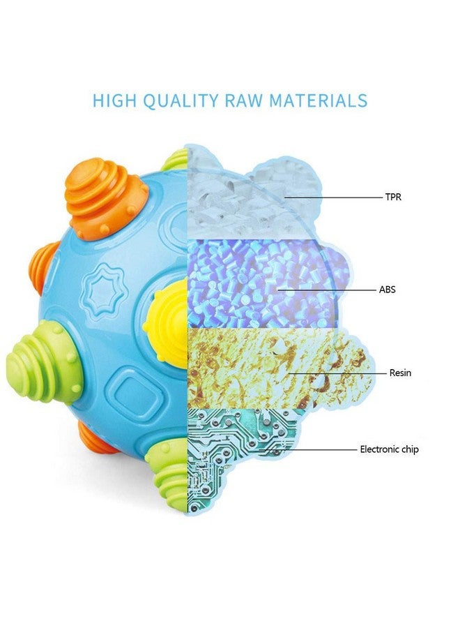 teytoy Baby Music Shake Dancing Ball Toy, Bpa Free Bouncing Sensory Developmental Ball For Boys And Girls - Image 1
