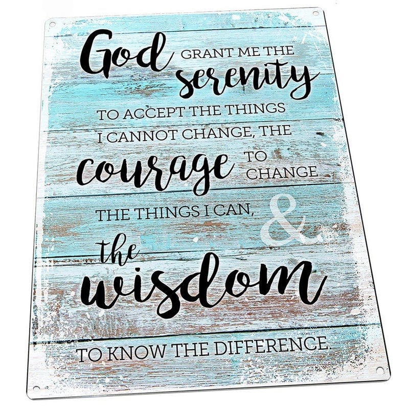 Homebody Accents Rustic Serenity Prayer Metal Sign