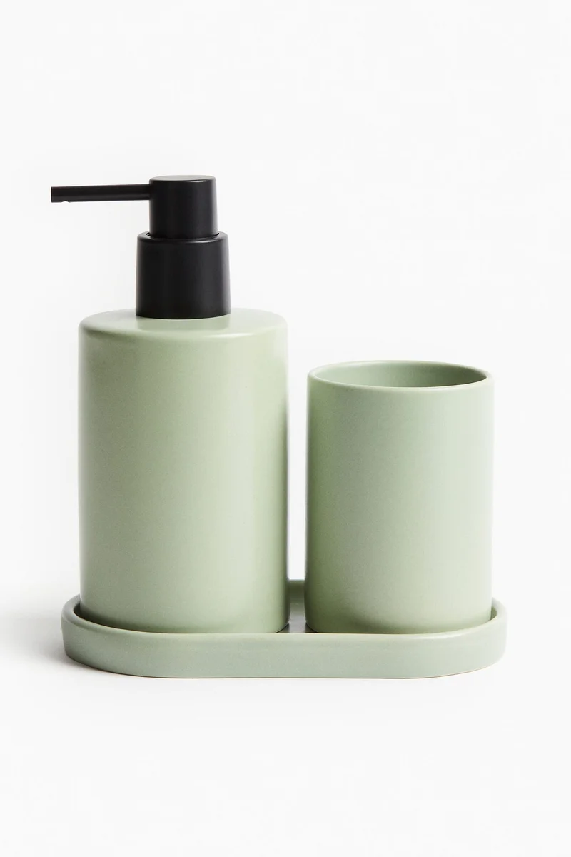 H&M Stoneware soap dispenser