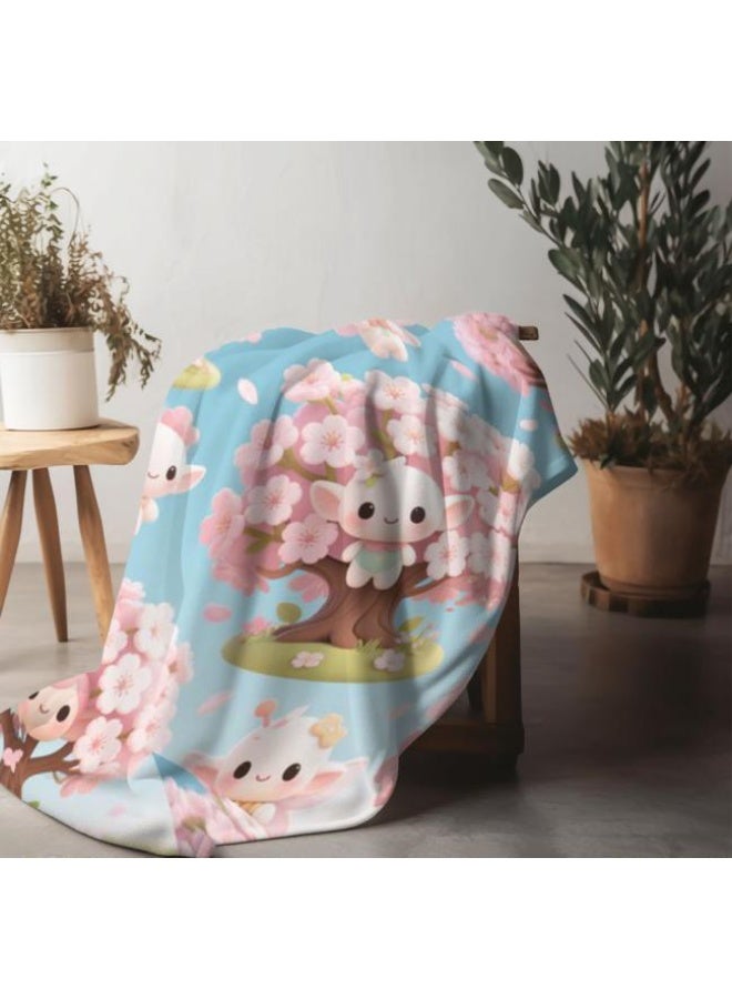 عام بطانية رقيقة من الفانيلا الكرتونية للأطفال والرضع (دافئة ومريحة، ومناسبة للنوم والألعاب) 70 سم * 100 سم - Image 3