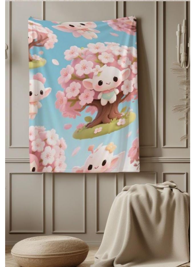 عام بطانية رقيقة من الفانيلا الكرتونية للأطفال والرضع (دافئة ومريحة، ومناسبة للنوم والألعاب) 70 سم * 100 سم - Image 2