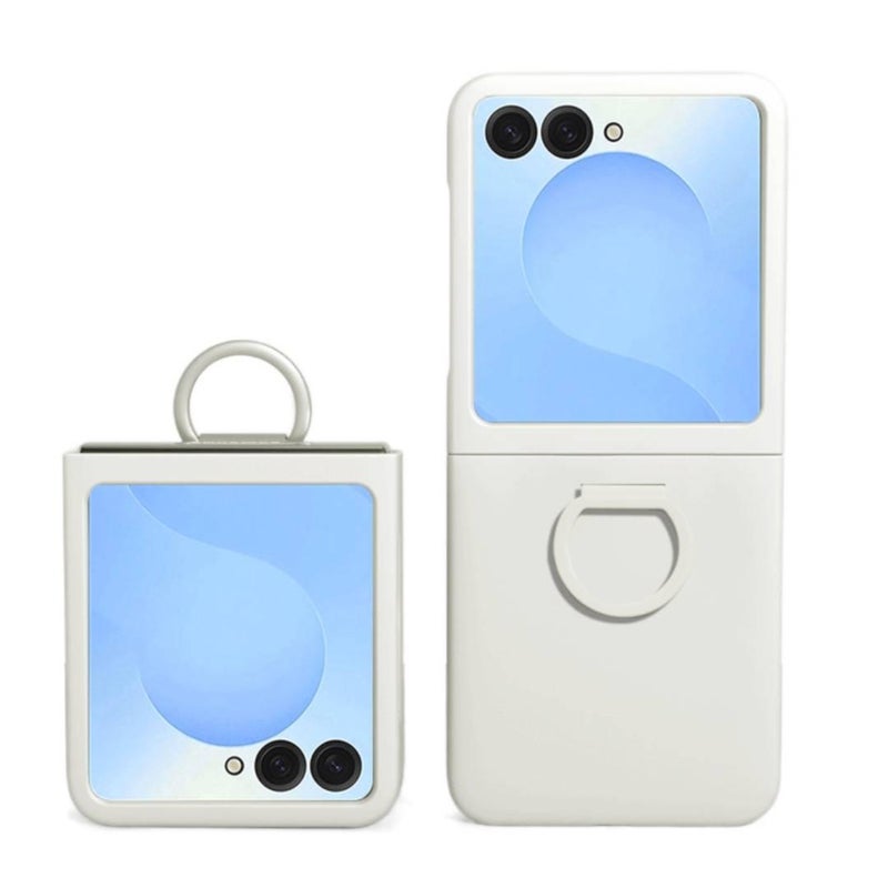 Protective Case | Film Drop Protection | White | Shockproof Cover for Samsung Galaxy Z Flip 7 - Image 1