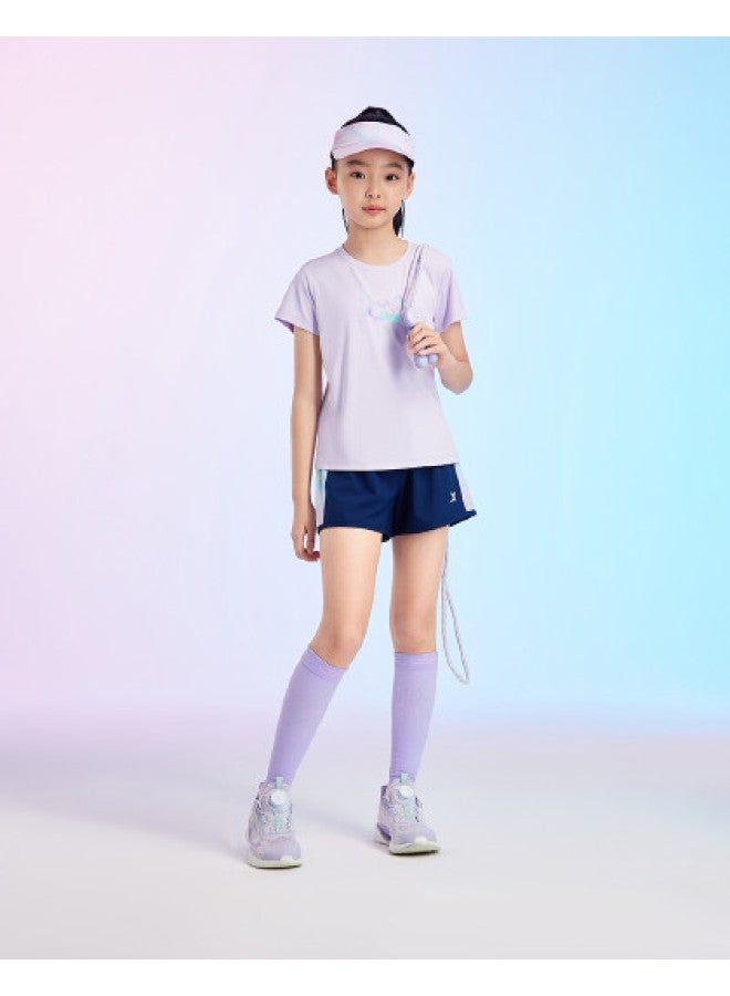 XTEP Kids' All-size Summer New 2025 Collection Casual Daily Wear Short Sleeve Outfit Sportswear - Image 1