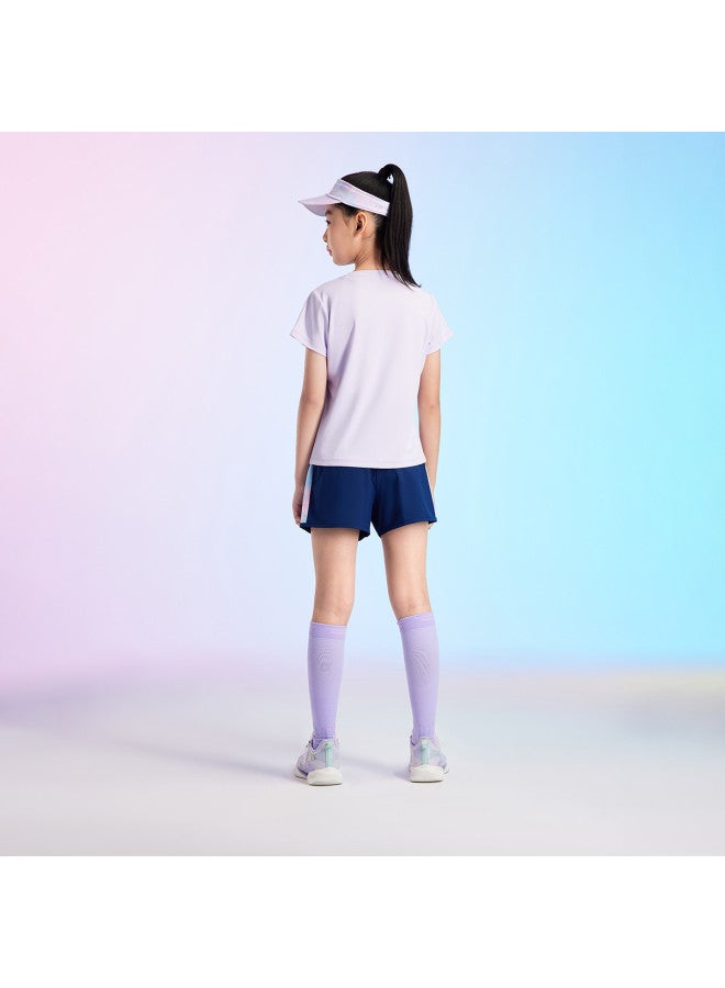 XTEP Kids' All-size Summer New 2025 Collection Casual Daily Wear Short Sleeve Outfit Sportswear - Image 4