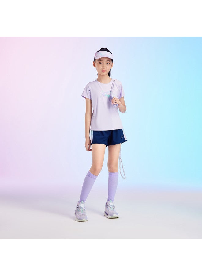 XTEP Kids' All-size Summer New 2025 Collection Casual Daily Wear Short Sleeve Outfit Sportswear - Image 2