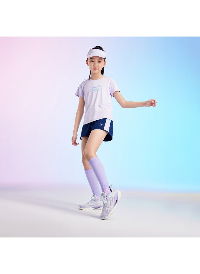 XTEP Kids' All-size Summer New 2025 Collection Casual Daily Wear Short Sleeve Outfit Sportswear - Image 3