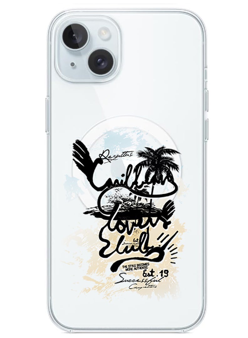 Theodor Magnetic Case for iPhone 15 Plus 6.7-inch Compatible with MagSafe Wireless Charging, Shockproof Phone Bumper Cover Lovers club Black copy - Image 1