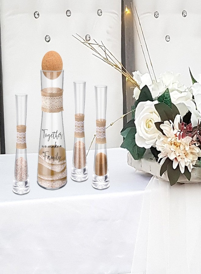 ايرينير طقم رمل إيريناري يونيتي لحفلات الزفاف يتضمن مزهرية الحفل، والرمل، وسدادة من الفلين لحفلات الزفاف والخطوبة والذكرى السنوية (ريفي) - Image 5