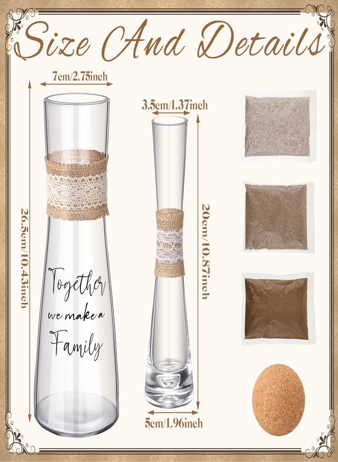 ايرينير طقم رمل إيريناري يونيتي لحفلات الزفاف يتضمن مزهرية الحفل، والرمل، وسدادة من الفلين لحفلات الزفاف والخطوبة والذكرى السنوية (ريفي) - Image 3