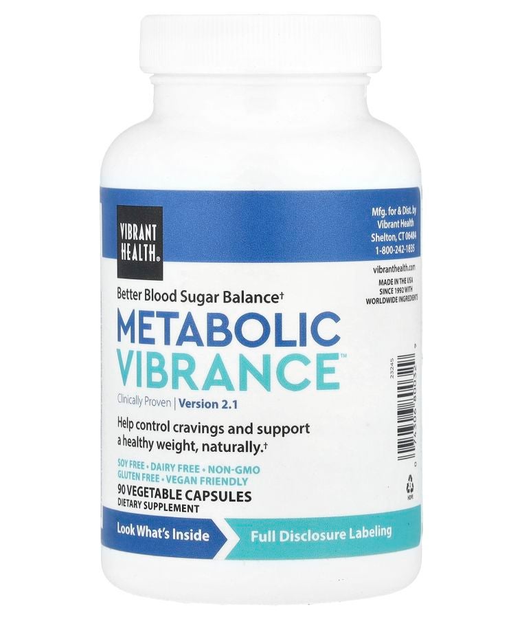 Vibrant Health Metabolic Vibrance™ Version 2.1 90 Vegetable Capsules