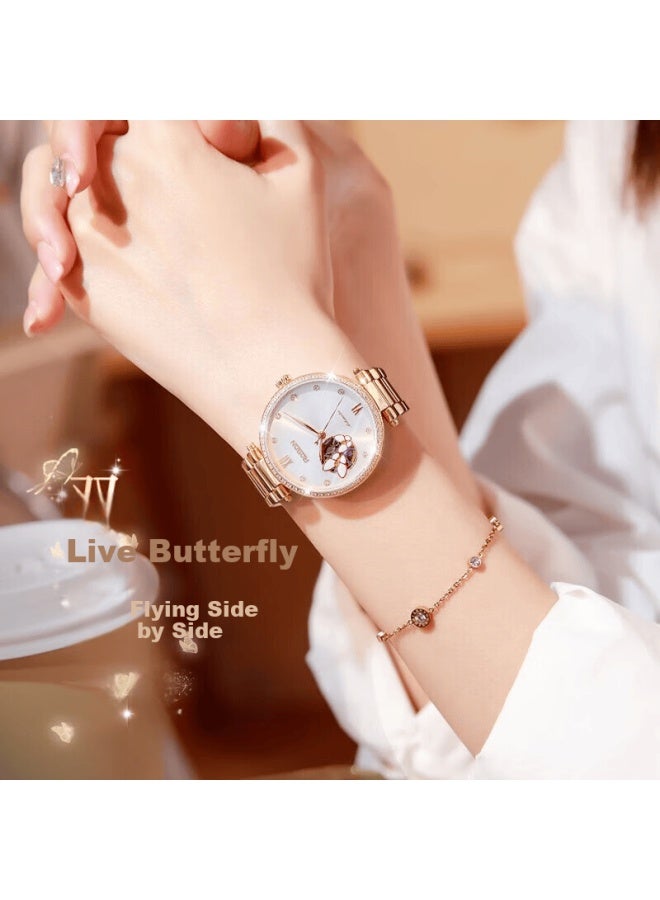 Rosdn Armani Series Birthday 3.8 Festival Gift Women's Mechanical Watch Top Ten Brand Luxury Ladies - Image 1