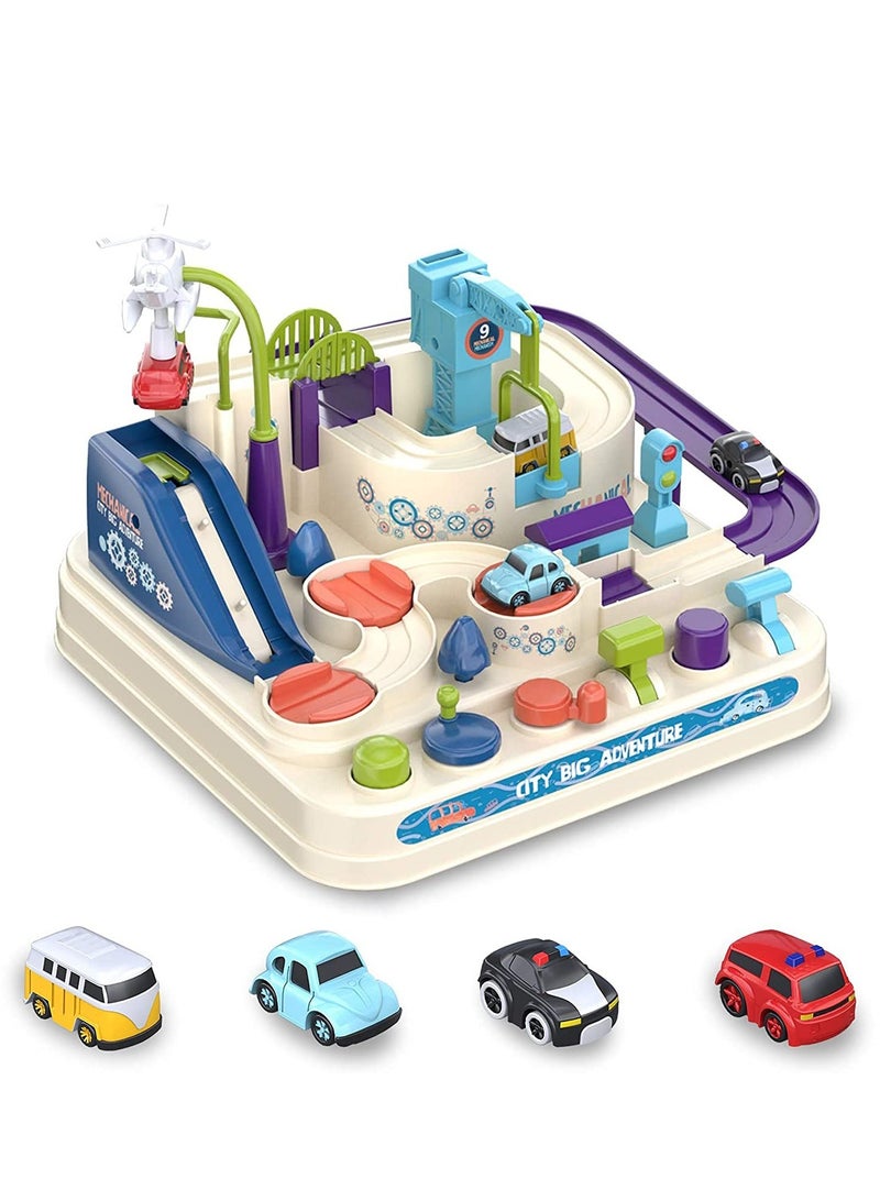 Excefore Adventure Car Toy, Car Race Track Toy for Kids, Intelligence Educational Cars Track Kids Space Toys, Montessori Toys for 3 Year Old Boys Gifts for Kids Age 3 4 5 6 - Image 1