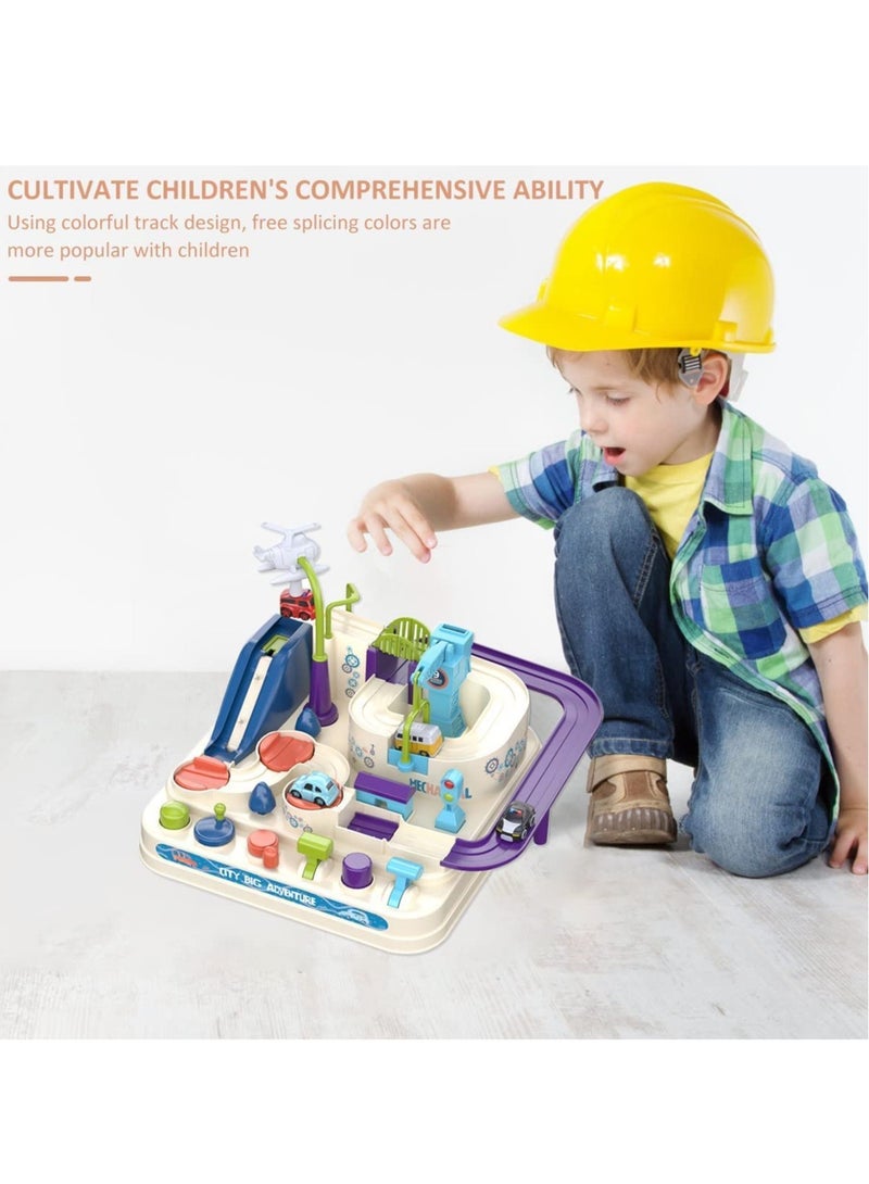 Excefore Adventure Car Toy, Car Race Track Toy for Kids, Intelligence Educational Cars Track Kids Space Toys, Montessori Toys for 3 Year Old Boys Gifts for Kids Age 3 4 5 6 - Image 2