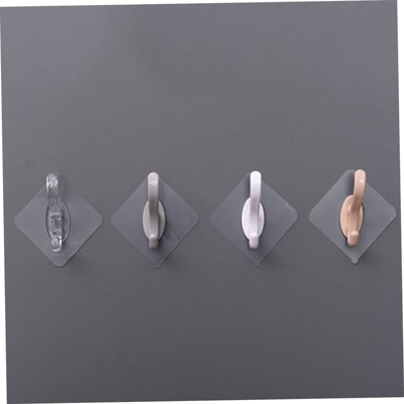 Transparent No Drill Bathroom Hooks 5pcs Traceless Towel Holder Kitchen Decor - Image 4