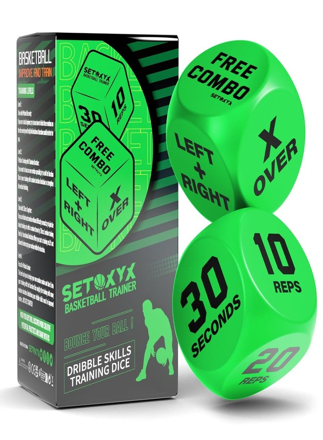 SETOXYX Basketball Dribble Skills Dice Set - Training Equipment - Basketball Gift for Boys.Dribble Skills Training for Beginner and Party Favors - Image 1