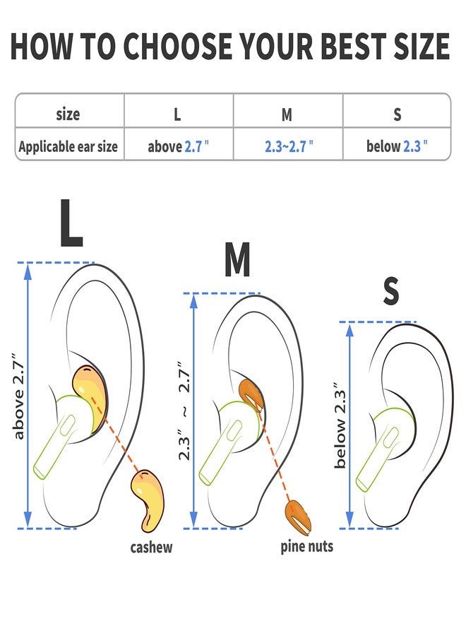 DamonLight Ear Hooks for AirPods Pro 3 & AirPods 4 DamonLight 2 Pairs Airpod Ear Hook, Anti-Slip Comfortable Fit, Ergonomic Design, AirPods Pro 3 Accessories [US Patent Registered] (Medium) - Image 5