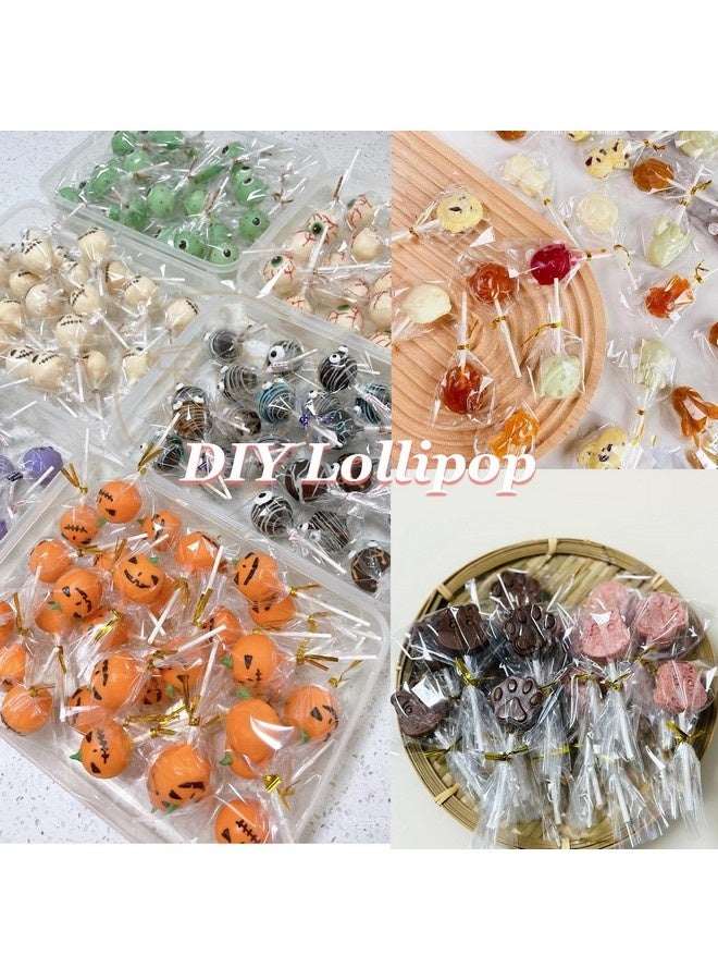 Beauenty 300 Pcs Cake Pop Sticks and Wrappers, Including 100 Pcs 6-inch Lollipop Sticks, 100 Pcs Parcel Bags, 100 Pcs Gold Twist Ties for Making Candies, Chocolates and Cookies - Image 5