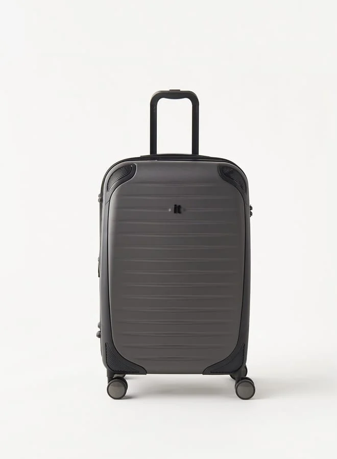 it Textured Hardcase Trolley Bag with Retractable Handle