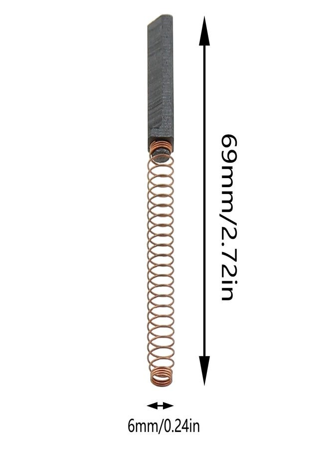 ZZHXSM 4PCS W10380496 Black Blender Carbon Brushes Blender Carbon Motor Brushes Suitable for K45 and KSM90 and Older Generation Blenders. - Image 2