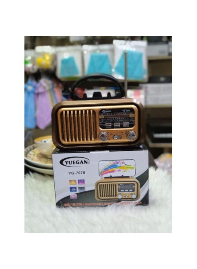 Yogan 7070 radio supports Bluetooth, memory card, and digital flash - Image 1