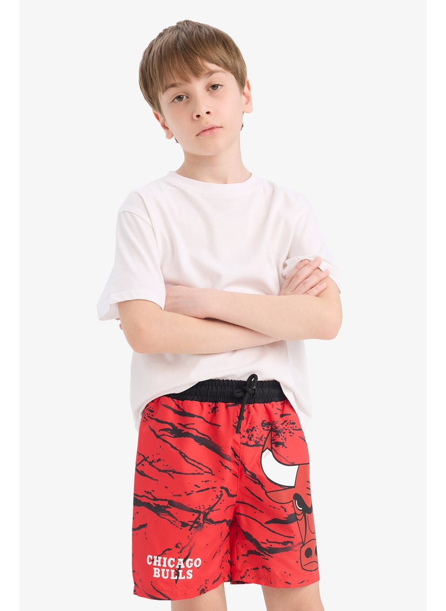 DeFacto Boy Regular Fit Chicago Bulls Licensed Swim Shorts  - Image 4