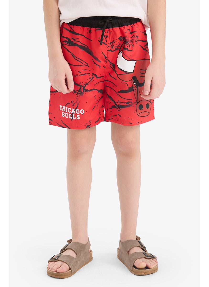 DeFacto Boy Regular Fit Chicago Bulls Licensed Swim Shorts  - Image 1