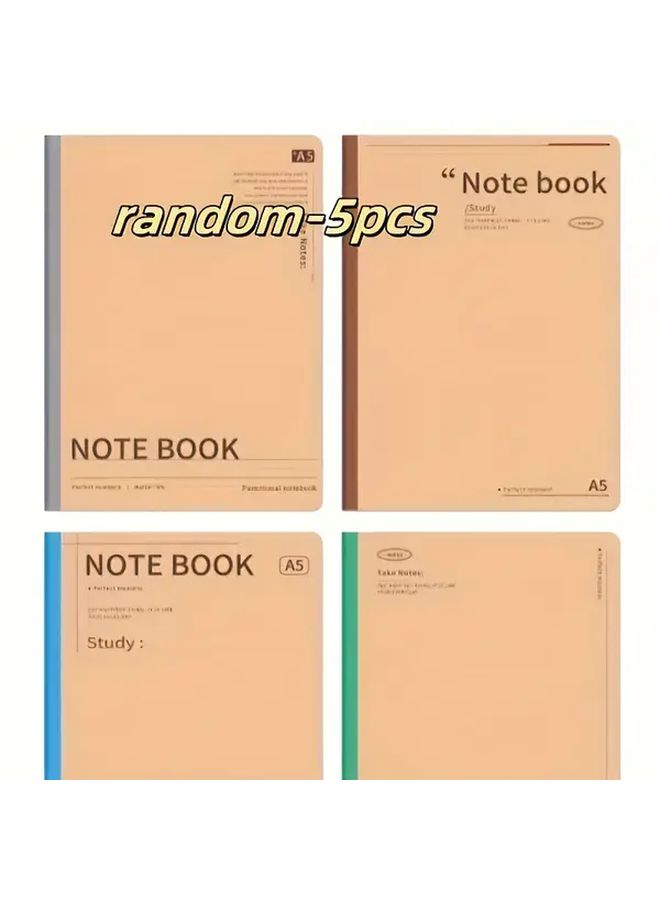 10 Pack Kraft Paper A5 Notebooks Thick Non Bleed Paper For Bullet Journaling - Image 3