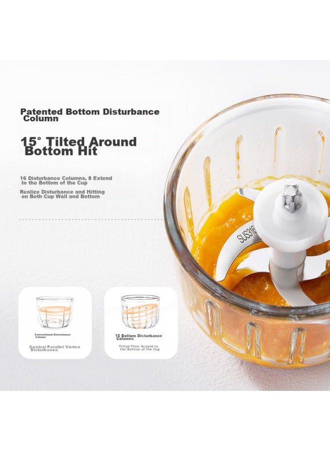 Plodon Pulidun Baby Food Processor, Infant Food Grinder, Multifunctional Small Food Mixer, Baby Food Blender, Dual Cups For Raw And Cooked Food - Image 2