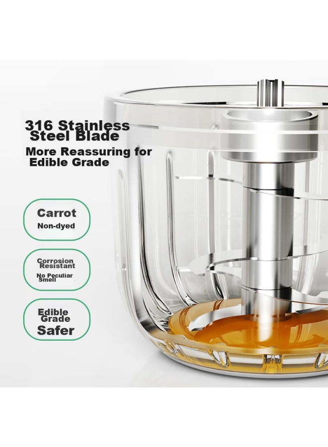 Plodon Pulidun Baby Food Processor, Infant Food Grinder, Multifunctional Small Food Mixer, Baby Food Blender, Dual Cups For Raw And Cooked Food - Image 1