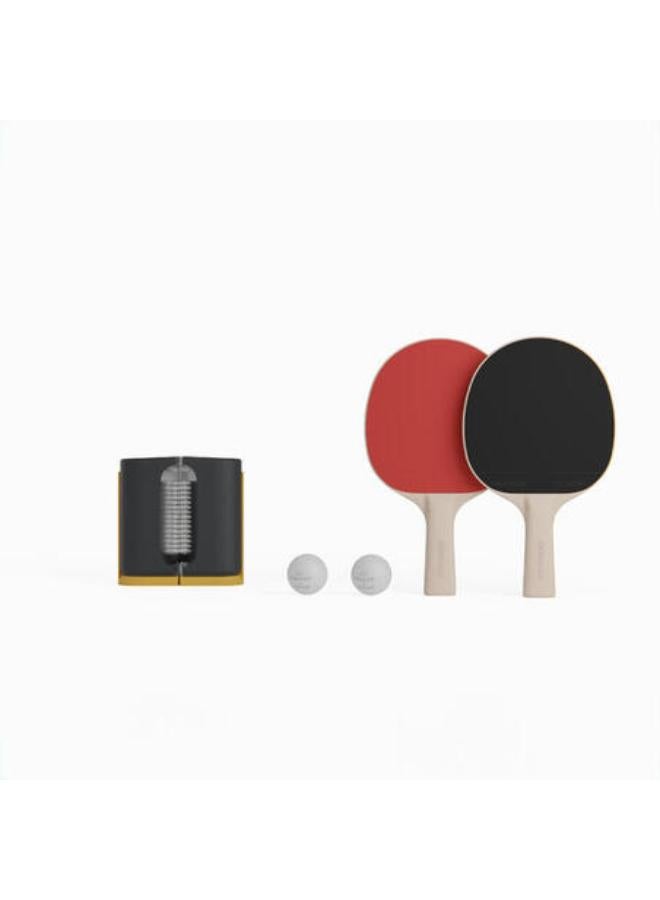 بونغوري مجموعة تنس طاولة للتربيزات الصغيرة (شبكة + 2 مضرب + 2 كرة) - Image 1