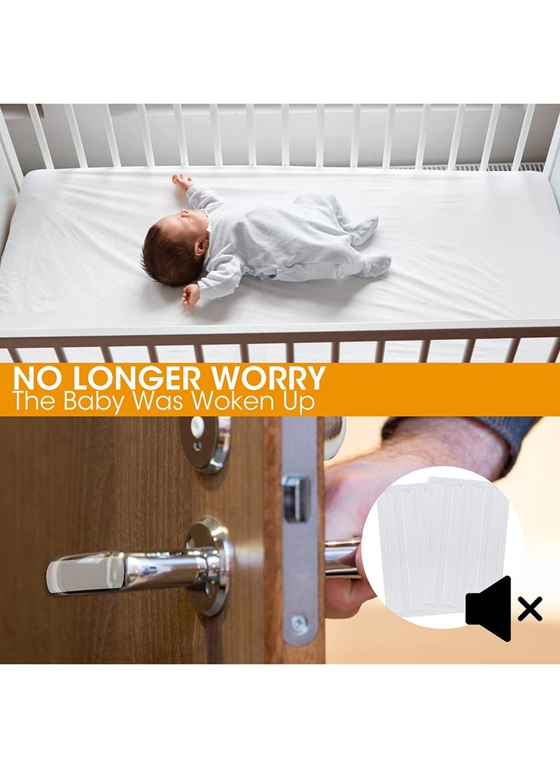 PRAYAS PRAYAS Clear Rubber Crash Pad Set AntiCollision AntiSlip Silent Furniture Bumpers Stickers No Adhesive Residue for Home School Room Wall Glass Door Knob Cabinet Metal Handle Pack of 20  - Image 5