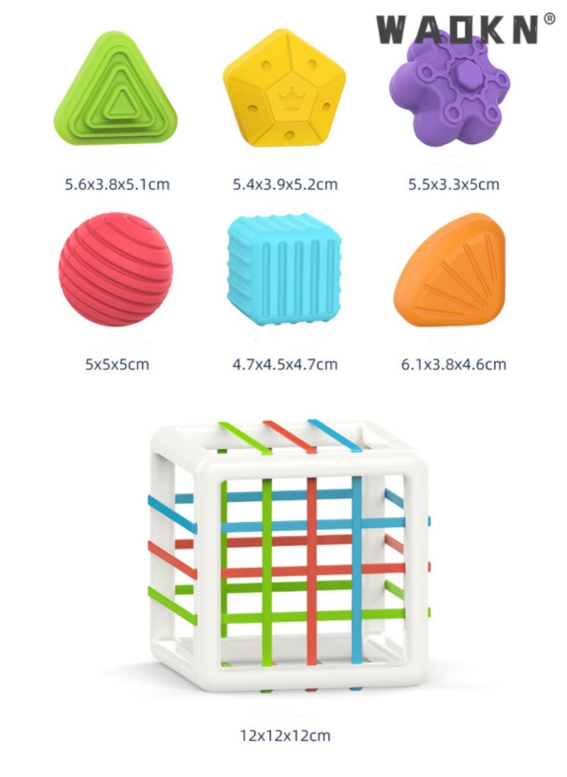 WAOKN Baby Shape Sorter Toys for 6 Months Plus, 1st Birthday Gifts for Baby Boys Girls, Baby Sensory Toys for 12 Months, Montessori Toddler Toys for Baby age 1-2  - Image 3