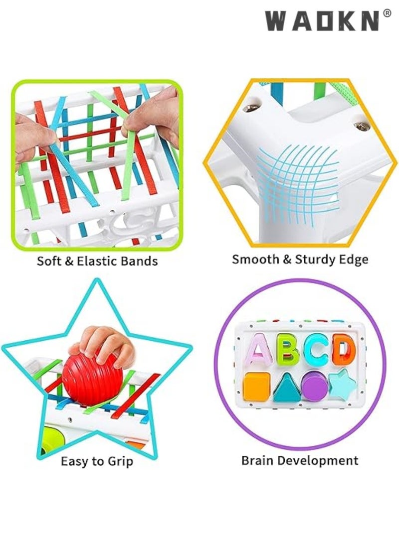 WAOKN Baby Shape Sorter Toys for 6 Months Plus, 1st Birthday Gifts for Baby Boys Girls, Baby Sensory Toys for 12 Months, Montessori Toddler Toys for Baby age 1-2  - Image 2