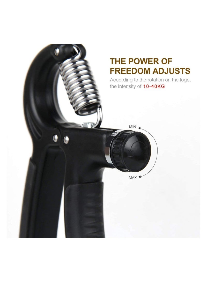 ELTRAZONE 2 عبوة مقبض يد لتقوية العضلات مدرب قوة مقاومة قابلة للتعديل 10-40 كجم جهاز تمرين يد غير قابل للانزلاق - Image 3