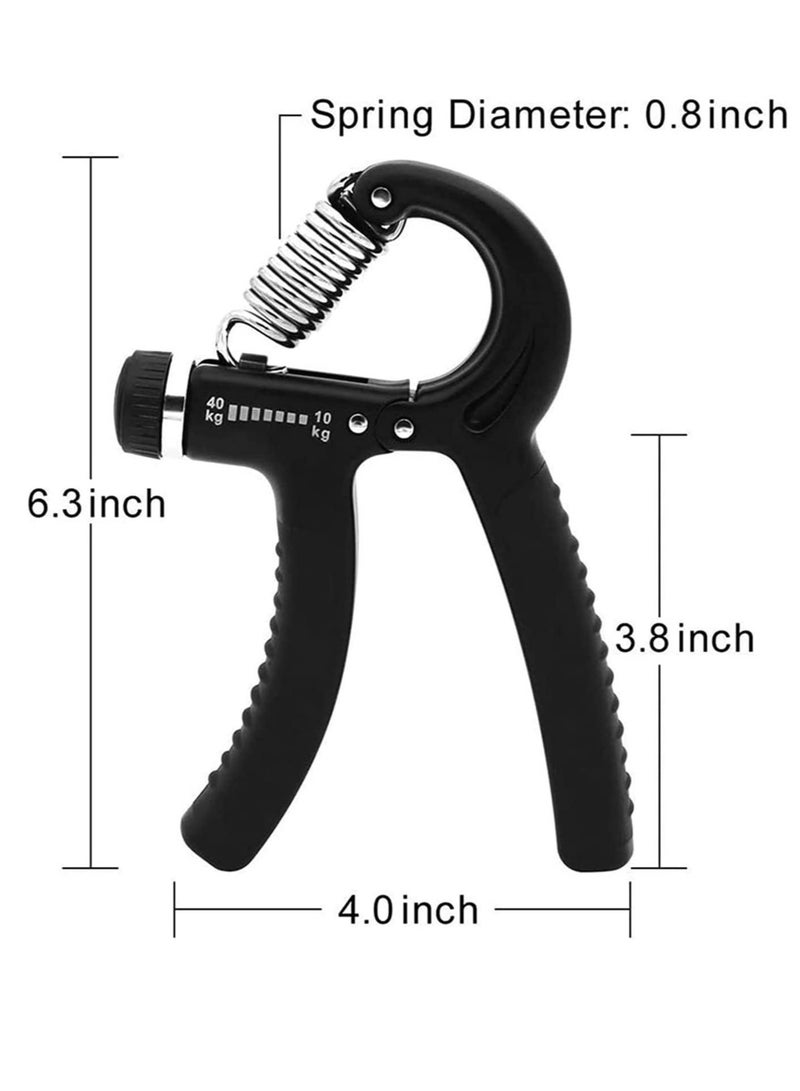 ELTRAZONE 2 عبوة مقبض يد لتقوية العضلات مدرب قوة مقاومة قابلة للتعديل 10-40 كجم جهاز تمرين يد غير قابل للانزلاق - Image 2